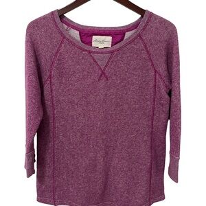 Eddie Bauer Women’s Small Purple Pullover Sweatshirt Casual Top GUC